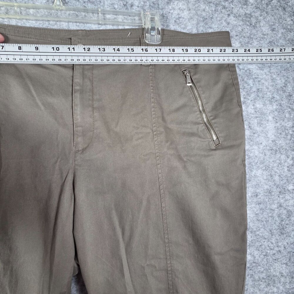 Lauren Ralph Lauren Petite Women’s Mid-Rise Skinny Fit Cargo Pants Green Size 22 - Picture 2 of 7